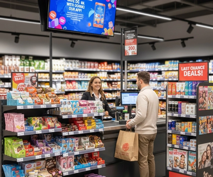 Ekspozycja towaru przy kasie